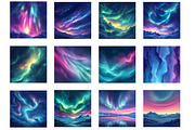 Seamless Watercolor Aurora Digital P, an Illustration by Designworld (Thumbnail 5 of 5)