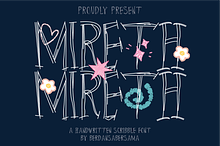 Mireth a Scribble Font