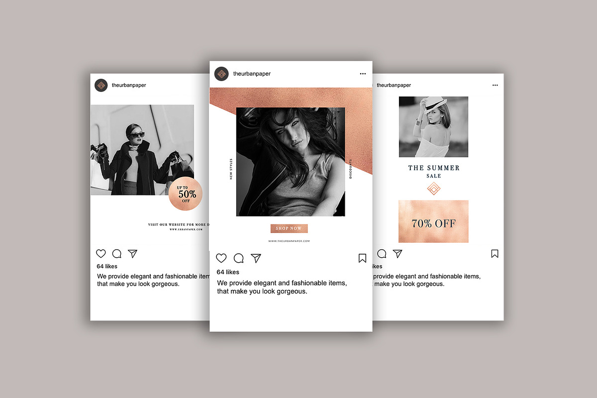 Rustic Instagram Posts + Free File, a Social Media Template by The Urban Paper (Photo 6 of 6)