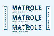 VT Matrole - Vintage Serif, a Serif Font by ViactionType (Thumbnail 5 of 12)