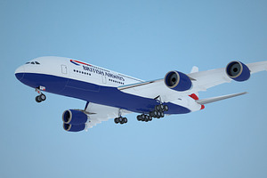 Airbus A380 British Airways Low Poly