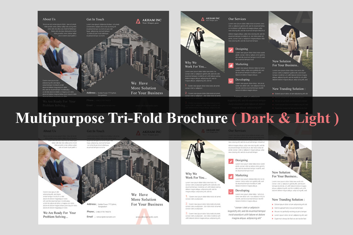 Multipurpose Tri-Fold Brochure, a Brochure Template by DeviserWeb (Photo 1 of 7)
