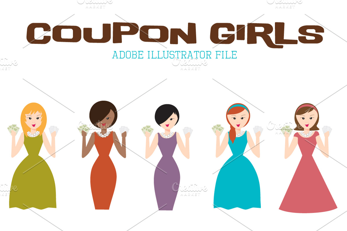 Coupon Girls, an Illustration by eightcrazy (Photo 1 of 4)