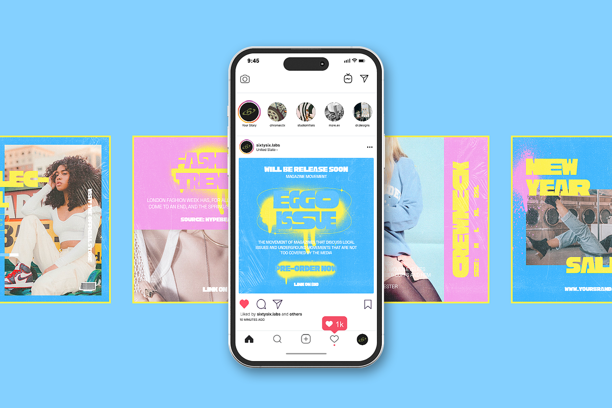 Gomu Gomu No - Instagram Template, a Social Media Template by Sixtysix Labs (Photo 5 of 6)