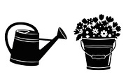 50 Garden Watering Can Silhouette bu, an Illustration by Designer_Momina (Thumbnail 24 of 51)