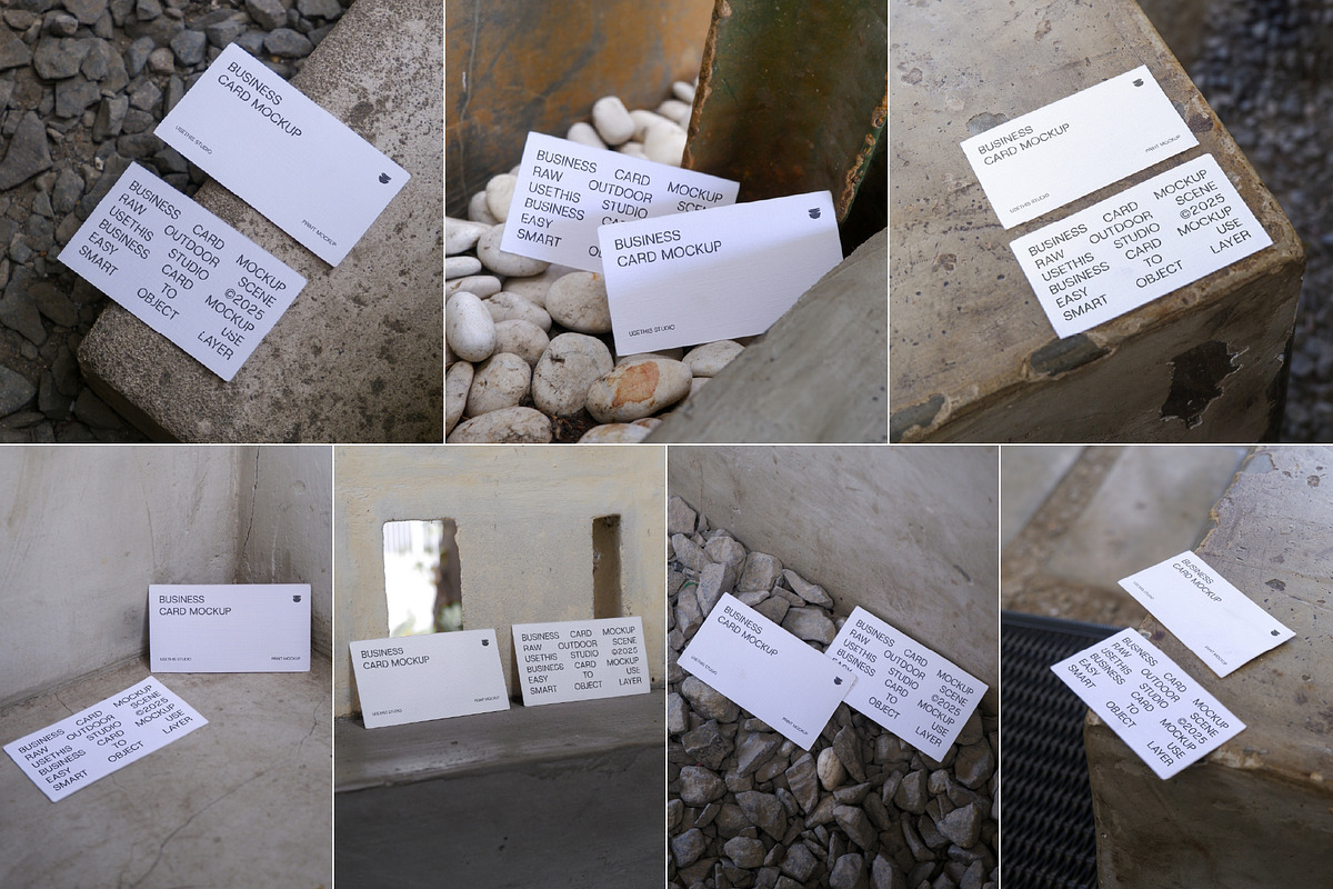 Outdoor Business Card Mockup Bundle, a Merchandise Mockup by Usethis Mockup (Photo 1 of 5)