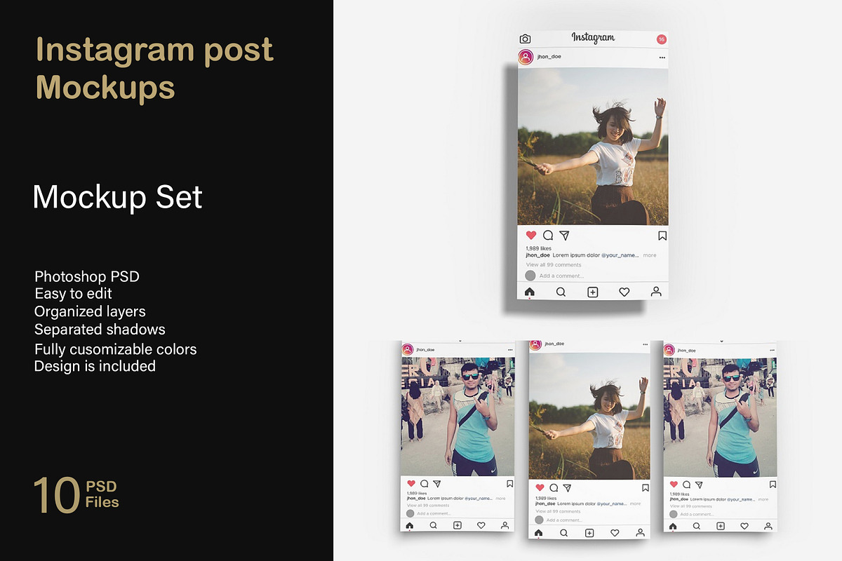 Paper Mockup for Instagram Post, a Books & Magazine Mockup by mahhyud (Photo 1 of 11)