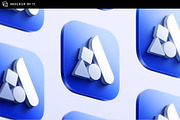 3D App Icon Logo Mockups - 12 Scenes, a Product Mockup by Asylab (Thumbnail 20 of 22)