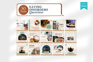 200 Eating Disorders Canva Templates