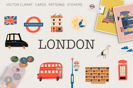 London hand drawn vectors