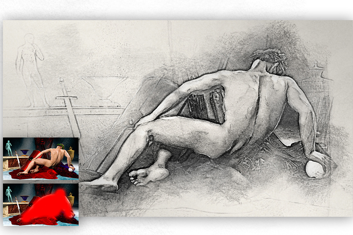 Charcoal Sketch Photoshop Action, an Action Add-On by GorynArt (Photo 14 of 18)