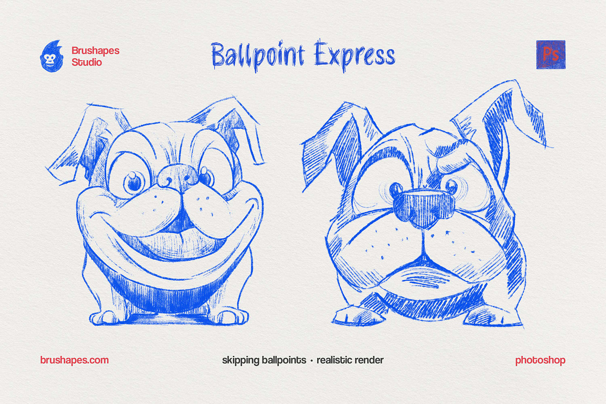 Photoshop Ballpoint Pen Brushes, a Brush Add-On by brushapes.com (Photo 7 of 10)