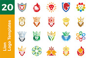 20 Logo Lion Templates Bundle, a Branding & Logo Template by Friendesigns (Thumbnail 1 of 21)