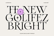 Golifez Bright Serif, a Serif Font by Oktnum Type Foundry (Thumbnail 1 of 15)