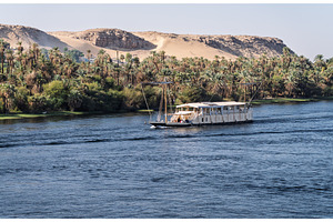Dahabiya sailing Nile cruise boat, a Transportation Photo by Backyard Stock