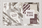 Wavy & Line Backgrounds, Frames, a Background Graphic by Animoon (Thumbnail 1 of 20)