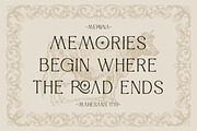 Merona – Vintage Display Typeface, a Serif Font by Mahesans Co (Thumbnail 7 of 10)