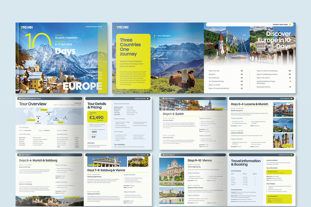 Landscape Travel Itinerary Brochure, a Brochure Template by BrandPacks (Photo 5 of 5)