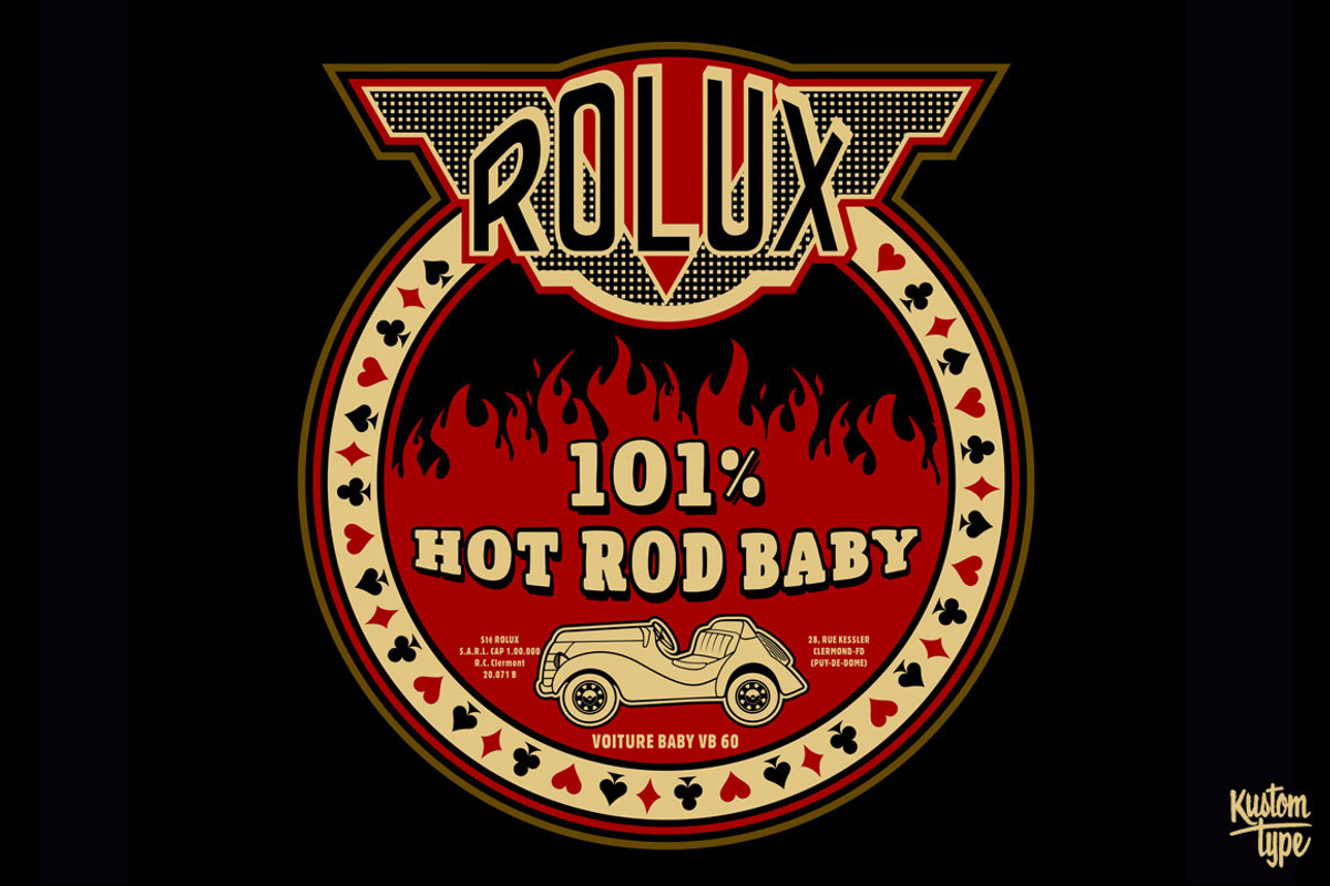 101% Hot Rod Baby, an Object Illustration by Kustomtype