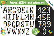 Floral Alphabet and Numbers, a Decorative Illustration by Anna Krestiannykova (Thumbnail 1 of 8)