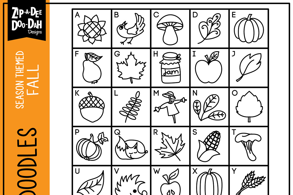 Fall Harvest Doodle Font preview 2