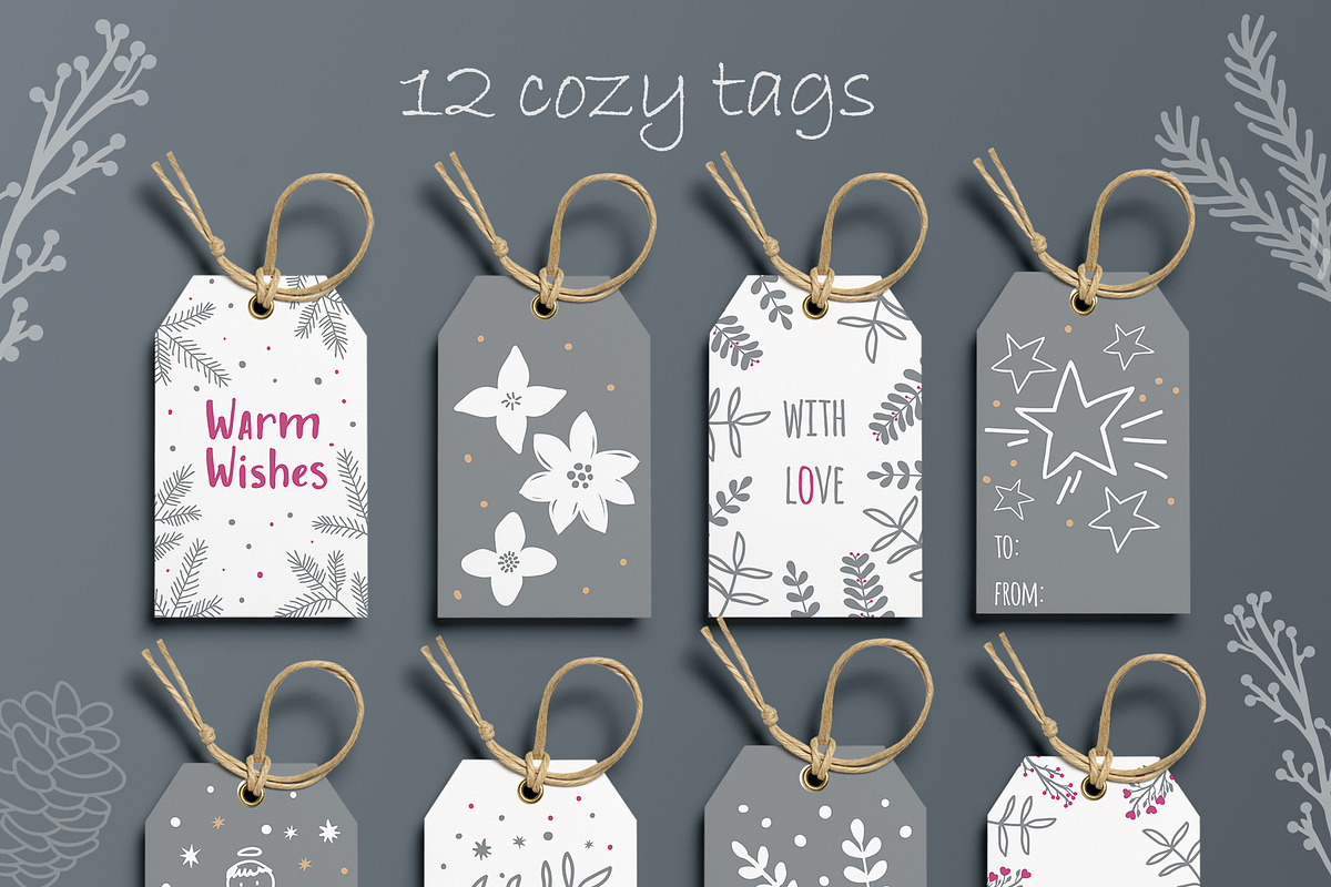 Warm Wishes Christmas collection, an Object Graphic by Cozy pattern shop (Photo 6 of 13)