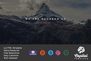 Bourbon One Page MultiPage Template, a Landing Page Template by CapitalTemplate (Thumbnail 1 of 6)