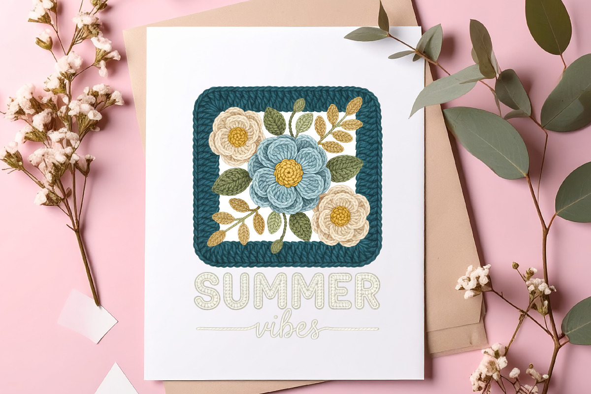 Faux Yarn Summer PNG Bundle, an Illustration by SinaCreation (Photo 3 of 7)