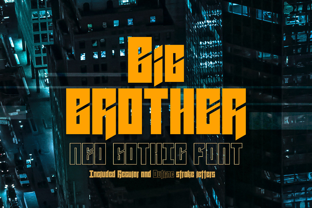 Bigbrother neo gothic font. V 0.2