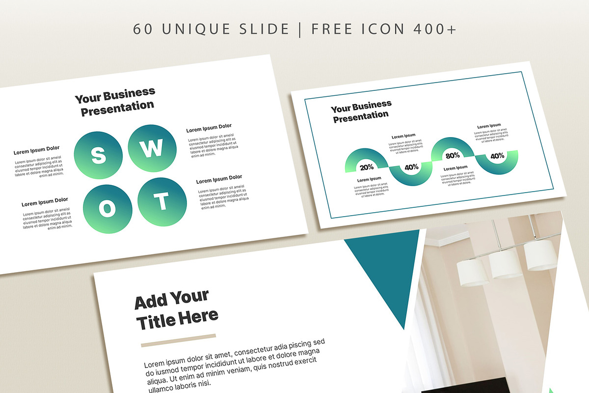 Minimal Green Powerpoint Template, a Presentation Template by SKY CREATION (Photo 2 of 6)