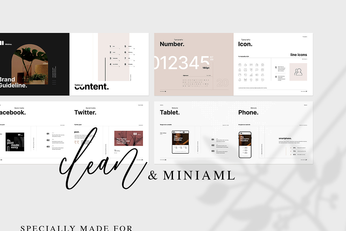 Minimal Brand Guideline, a Brochure Template by Studio Elevate (Photo 2 of 21)