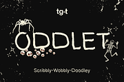 Oddlet - Halloween Font, a Handwritten Font by Tiga Type (Thumbnail 1 of 8)