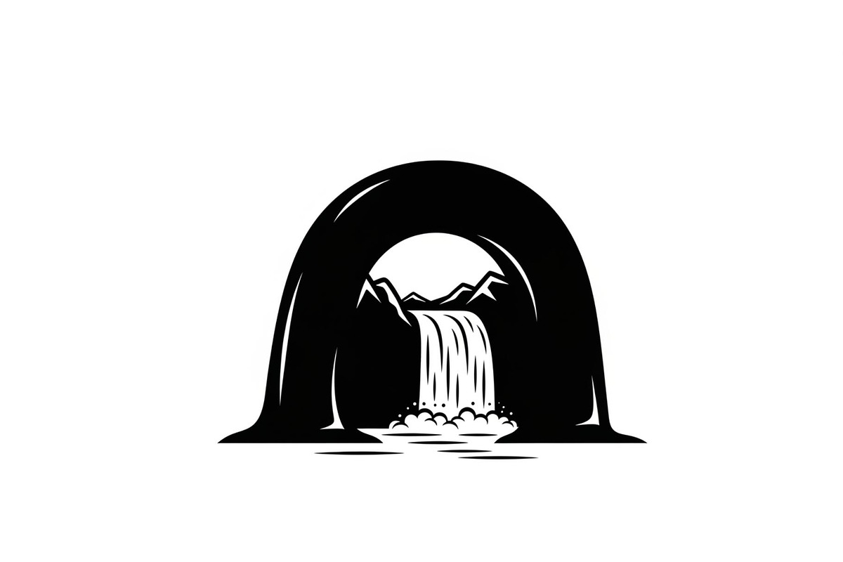 Waterfall Arch Landscape SVG Bundle, an Illustration by jahid234 (Photo 16 of 31)