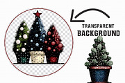 Christmas Tree in Pots Clipart, an Illustration by Libby Wishes (Thumbnail 4 of 6)