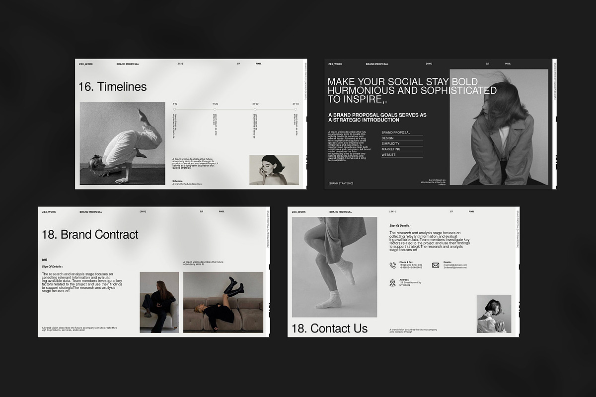 Zex Brand Proposal Presentation, a Presentation Template by Studio Artisan (Photo 9 of 9)
