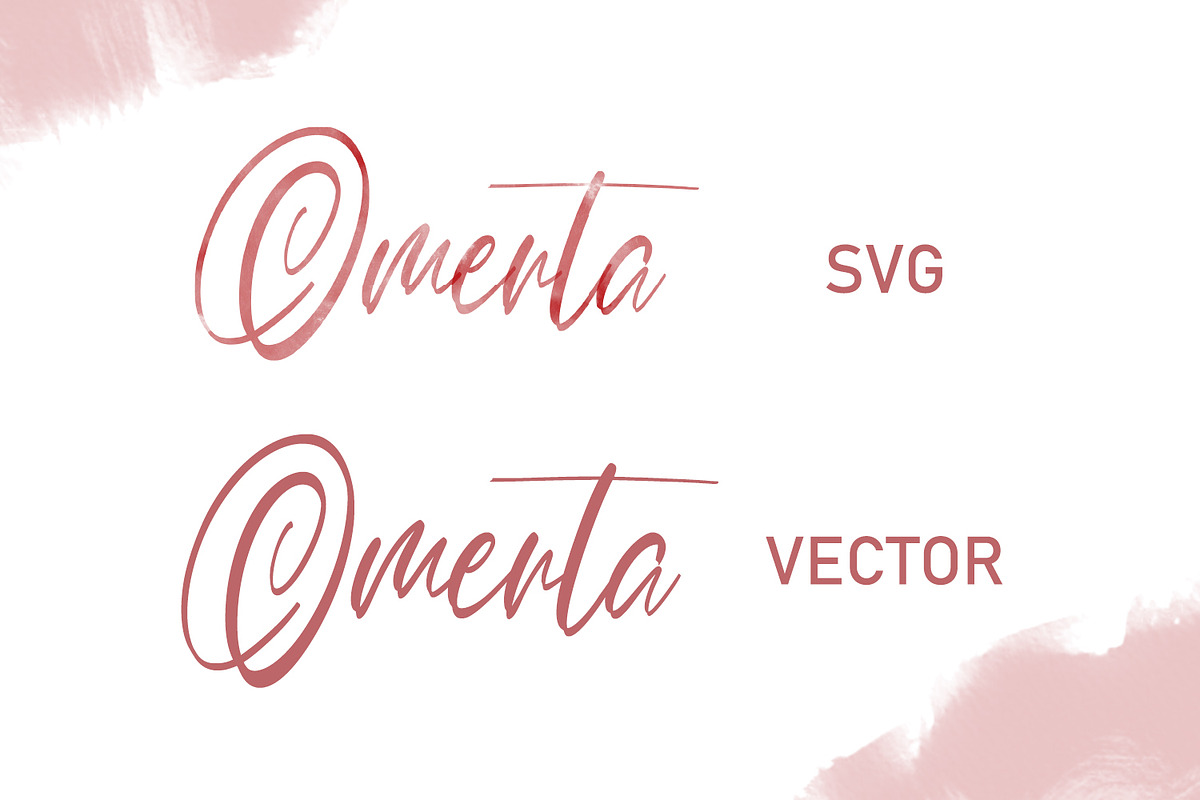 Omerta - Classy SVG Font preview 7