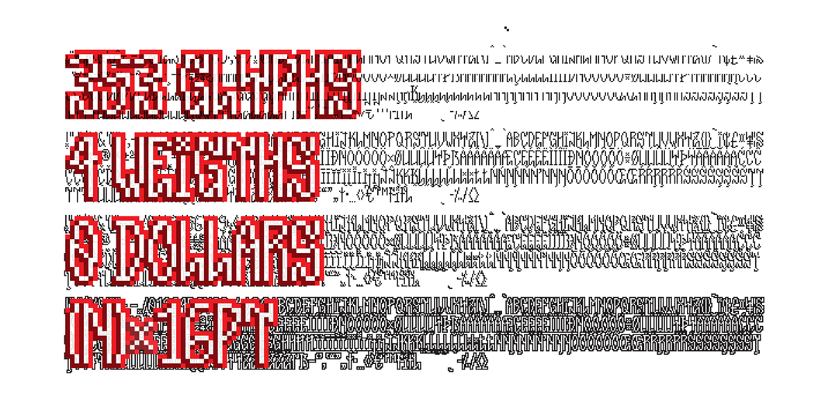 Pixel Reto, a Font by Typeóca (Photo 2 of 3)
