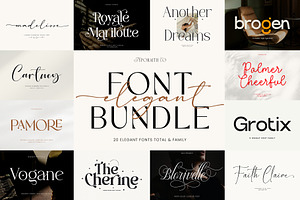 Elegant Font Bundle, a Font by Typoraith Co