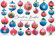 Christmas Baubles clipart, an Illustration by Designworld (Thumbnail 1 of 5)
