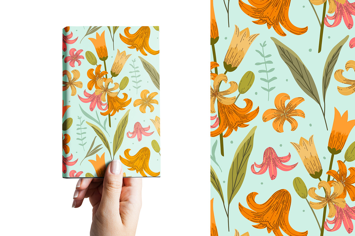 Floral seamless pattern, a Pattern Graphic by hanifa_design (Photo 3 of 12)