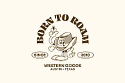 Hand Drawn Western Retro Mascot, an Object Illustration by Ludere Studios (Thumbnail 4 of 5)