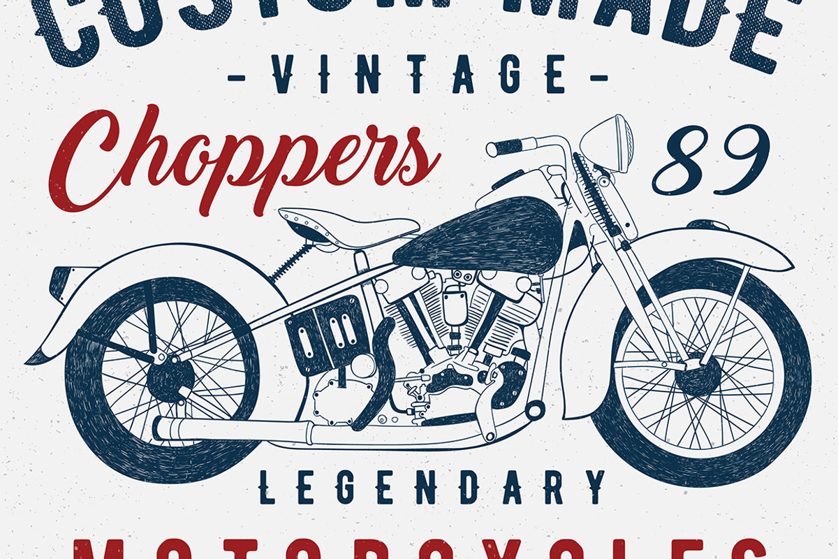 VECTOR SET OF MOTORCYCLES, an Illustration by ulasokuyucu (Photo 5 of 7)