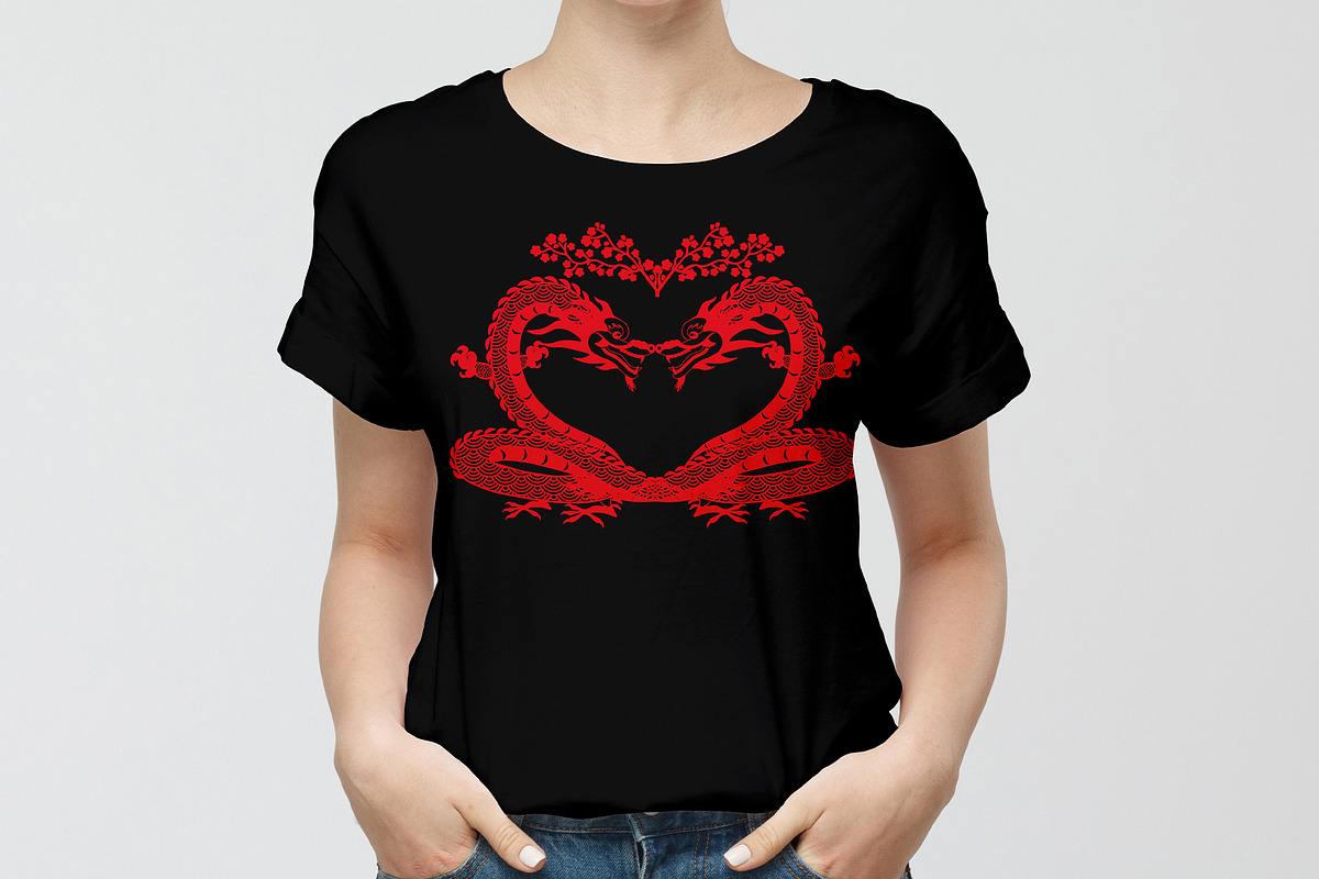 Sublimation Design Dragon Chinese, an Object Graphic by DysenkaArt (Photo 3 of 3)