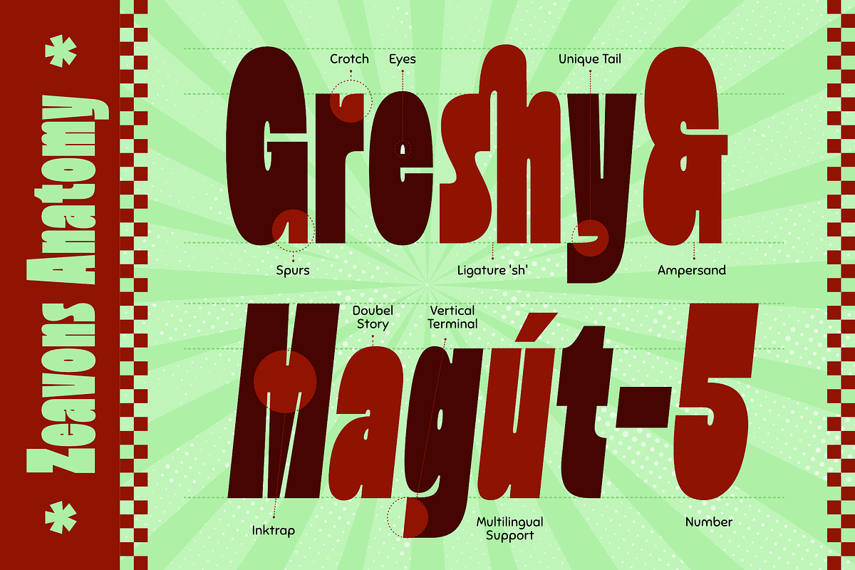 Zeavons - Condensed Retro Sans Font, a Sans Serif Font by Typia Nesia (Photo 10 of 11)