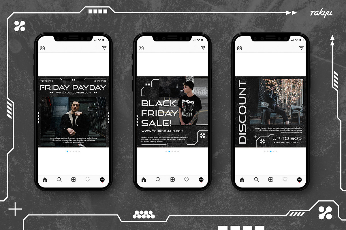 Yeager - Instagram Templates, a Social Media Template by Rakyu (Photo 3 of 7)