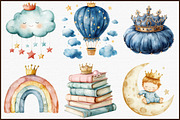 Little Prince Blue Baby Nursery Clip, an Illustration by Sublimation Artist (Thumbnail 3 of 6)