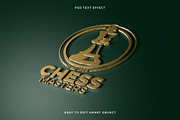 3D Copper Logo Mockup Text PHOTOSHOP, a Layer Style Add-On by Beast Designer (Thumbnail 1 of 2)