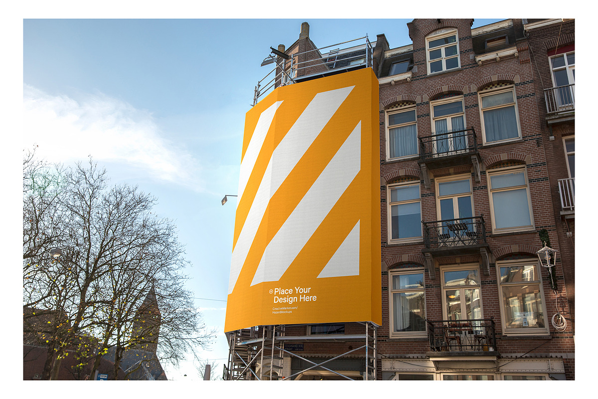 4x Billboard Construction Mockups, an Advertising Mockup by HAZARD MOCKUPS (Photo 9 of 13)
