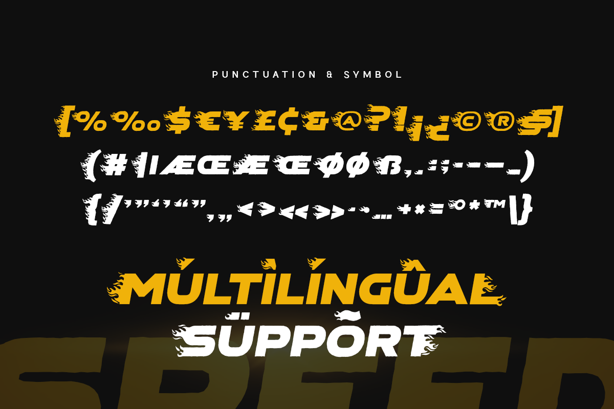 Speed - Futuristic Modern Sport Font, a Sans Serif Font by Hamz Studio (Photo 6 of 15)