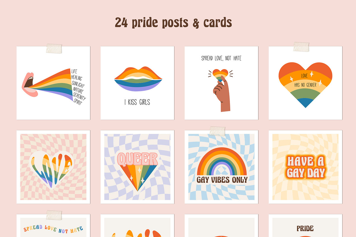 Retro Pride Collection, an Illustration by millering (Photo 6 of 16)
